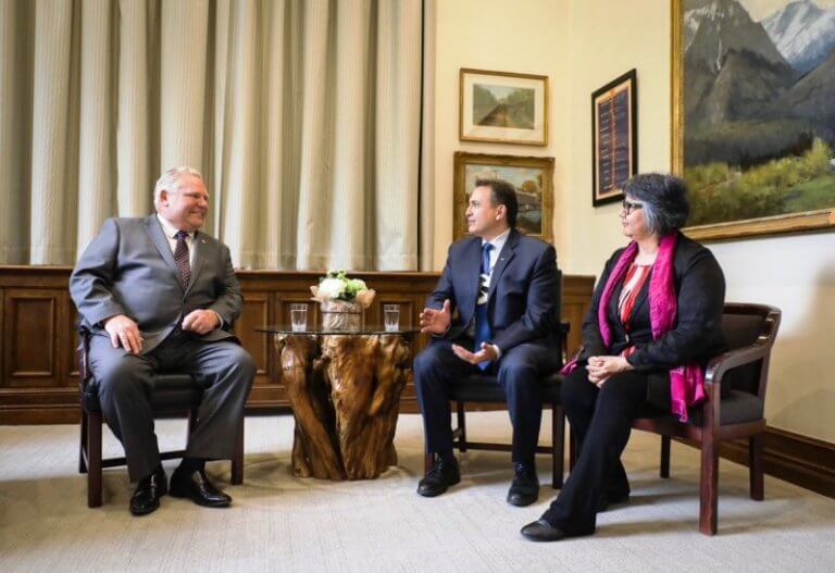 Premier Ford Welcomes National Chief Perry Bellegarde to Queen’s Park
