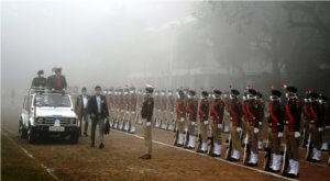 Full dress rehearsal ahead of 72nd Republic Day Celebrations at Parade Ground sector 17 Chandigarh