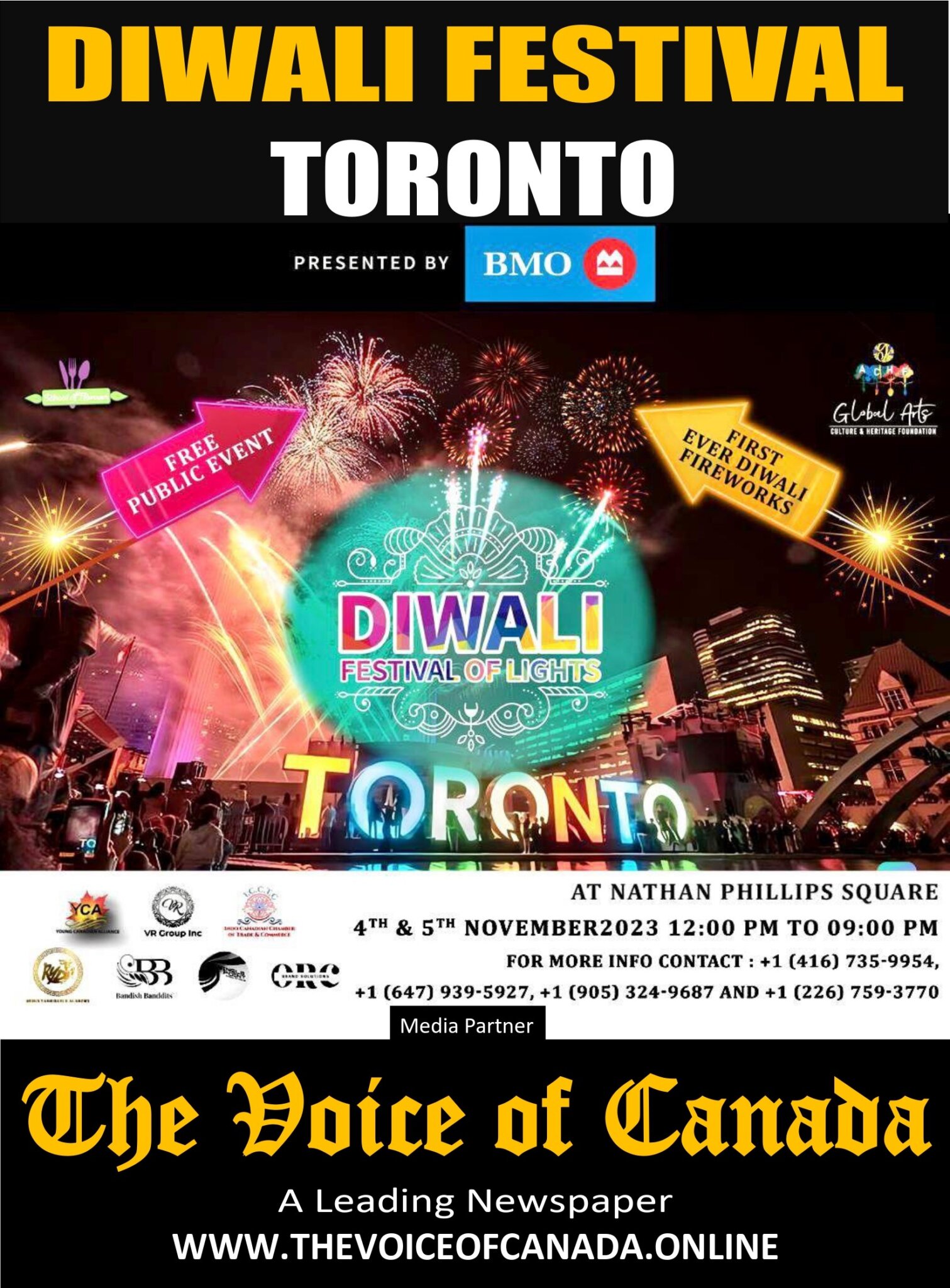 Celebrate Diwali with a Dazzling Fireworks Show at Nathan Phillips