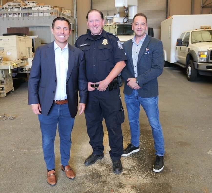 U.S. Department of Homeland Security hosts Mayor Patrick Brown at Port of Newark with Peel Regional Police Deputy Chief Nick Milinovich to outline approach to combatting auto thefts in U.S.