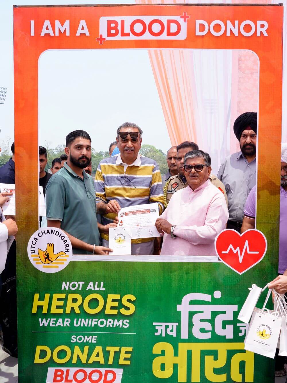 UTCA Organises Blood Donation Camp; Governor of Punjab and UT Administrator Calls it an Act of Patriotism