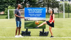 FIFA World Cup Ambassador and Brampton Native, Atiba Hutchinson, at“13 Great Assists” Soccer Festival for Youth