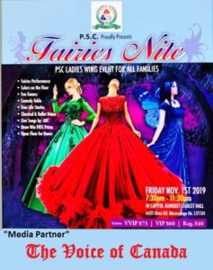 PSC Ladies Wing presents Fairies Night on Nov 1st, 2019 in Mississauga