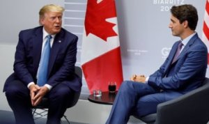 Prime Minister Justin Trudeau speaks with the President of the United States of America, Donald Trump