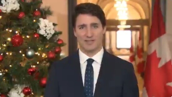 PM Justin Trudeau greets the nation on Christmas