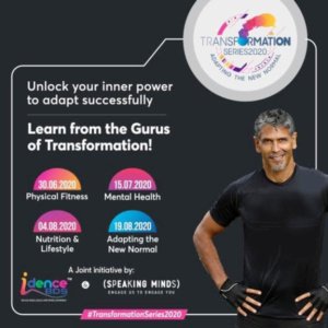 ﻿Milind Soman’s Speaking Minds and Idence BDS Join Hands To Launch “Transformation Series 2020”