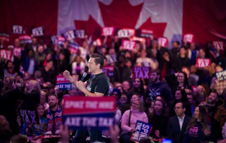 Conservative Leader Pierre Poilievre Holds ‘Spike the Hike’ Rally in Etobicoke