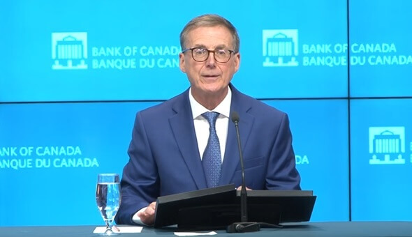 Bank of Canada reduces policy rate by 25 basis points to 4¼%