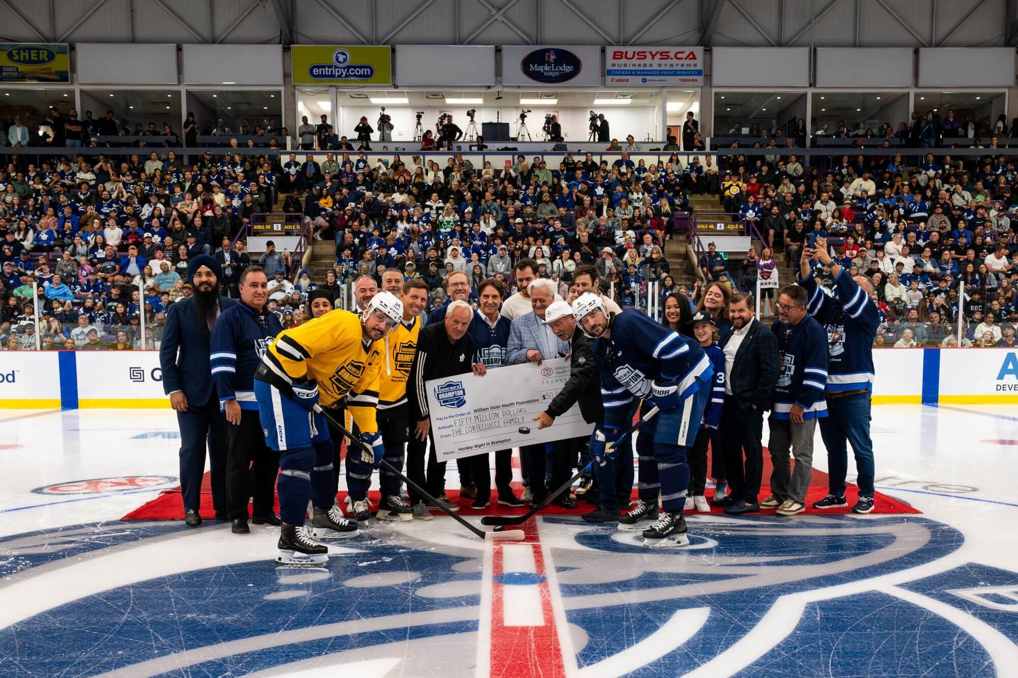 You are currently viewing Mayor Patrick Brown’s Hockey Night in Brampton 2025 raises $6,670,000, with a $50,000,000 pledge delivering another unforgettable night in support of Brampton’s second hospital